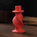 Patterned Candlestick (red)