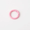 Detalle de anillo de resorte metálico rosa para bolsos y accesorios de llaveros - Rosa (Diámetro exterior 23mm)