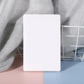 Elegant white handmade greeting card for business and couples in a professional setup - White Card - Blank