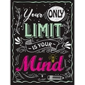 Your Only Limit Is Your Mind chalk art style poster with motivational quote on blackboard - Limit Is Your Mind