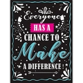 Poster stile lavagna con citazione Everyone Has A Chance To Make A Difference - 20x25cm (8x10 pollici) / Fai la differenza