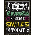 Poster stile lavagna con il testo motivazionale 'Be the REASON SOMEONE SMILES TODAY' - 40x60cm (16x24 pollici) / Sorride oggi