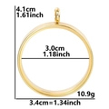 [outer Diameter - 35mm Smooth Finish] Gold