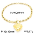 Gold Heart Necklace (KN230527-K)
