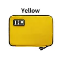 Custodia gialla portacavi per accessori digitali con rifiniture nere resistenti - Giallo