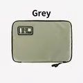 Bolsa organizadora gris portátil para accesorios electrónicos y cables de carga - Gris