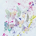 |lightweight Colorful Silver Butterfly Suit (with Iron Wire)