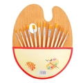 Tronco D'albero / Set Di 12 Pennelli In Nylon Con Tavolozza