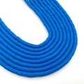 1 String Of Sapphire Blue Polymer Clay Beads-14066