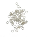 Bulk 925 sterling silver open jump rings for handmade DIY jewelry making and connecting - 0.4x3mm Single Loop
