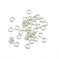 Silver 925 open jump rings for DIY jewelry making and connector accessories - 0.5x2.5mm Single Loop