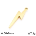 Colgante rayo dorado de acero inoxidable 30x6mm para creación de joyas DIY - 30*6mm / Dorado