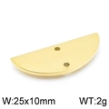 Ciondolo a mezzaluna in acciaio inossidabile dorato 25x10mm per gioielli fai-da-te - 25*10mm(KLJ3831-Z) / Oro