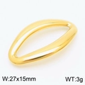 Goldener geometrischer Hohlrhombus-Anhänger aus Edelstahl für DIY Schmuckherstellung 27x15mm - 27mm / Gold
