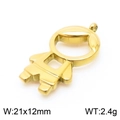 Goldener Jungen-Anhänger aus Edelstahl mit Maßen 21x12mm und einem Gewicht von 2,4g - Goldener Junge (KLJ8030-Z)