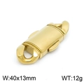 Cierre de mosquetón de acero inoxidable dorado para bisutería, tamaño 40x13mm - Dorado (KLJ7487-Z)