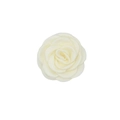 Handmade cream white satin camellia flower ornament for hair accessories and clothing - Milk White