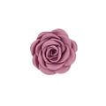Detail of a dusty rose satin camellia flower for hair accessories and garment decor - Dusky Pink