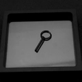 Detalle de pendientes punk minimalistas de acero inoxidable negro con colgantes rectangulares - Aros para orejas perforadas-Negro (1 unidad)