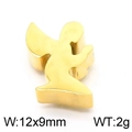 Colgante de ángel orando en acero inoxidable dorado de 12x9mm para joyería DIY - Color Dorado (KLJ5564-Z)