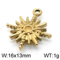 Colgante de estrella en acero dorado con medidas 16x13mm para crear bisutería - 16*13mm / Dorado