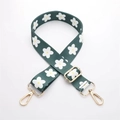 J29-groene Pruimenbloesem-breedte 38 Cm / Lichtgouden Gesp