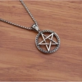 Pentagram Ring met Drakenbotketting