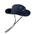 Navy blue outdoor sun hat with adjustable drawstring for hiking and camping activities - Navy Blue