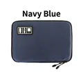Organizador de accesorios digitales azul marino hecho de tela de nailon impermeable - Azul marino