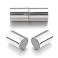 Detailansicht der polierten magnetischen Zylinderverschlüsse für Halsketten und Armbänder - Lederkordel-Verschluss 17*11mm