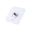 Transparent self-adhesive wall hook with strong metal screw bolt for hole-free mounting - Screw Adhesive Hook / Clear