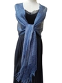 Navy Blue + Silver Thread