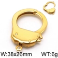Chiusura a manetta dorata in acciaio inossidabile per gioielli da 38x26mm - 38x26mm / Oro