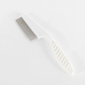 Plastic Handle Fine-Tooth Comb / 14cm / White