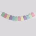 Ghirlanda portafoto per il primo compleanno del neonato in colori pastello da parete - Banner Cornice Foto Multicolore