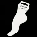 White foot-shaped jewelry card for fashion anklet display on black background - 10B Style - 350g Cardboard