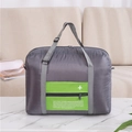 Borsa da viaggio pieghevole grigio-verde con icona aereo e grande capacità interna - Borsa aereo (Pieghevole) / Verde
