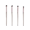 Lot de 4 pinceaux à paupières rose doré avec poils dégradés sur fond blanc neutre - 4 Pinceaux à Paupières (Grape)