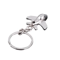 Silver fighter plane metal keychain creative aviation fighter pendant for keys - GX-052 Helicopter