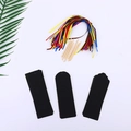 Set segnalibri animali da grattare fai-da-te con carte nere, nastri colorati e penne in legno - Segnalibro 4-Base Geometrica