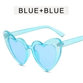 Transparent Blue Frame Blue Lens / Metal Hinge