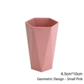 Bicchiere spazzolino rosa con motivo a rombi, misura piccola 6.5x10cm viaggio - Piccolo/Stile Diamante / Rosa