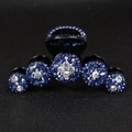 Sfondo Nero Diamante Blu Diamante Bianco