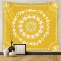 73X95CM Brushed Fabric / Yellow Mandala