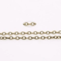 Catena di estensione in bronzo antico per accessori e creazione di gioielli fai da te - Catena tonda O 4x3mm Bronzo antico 5m
