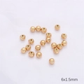 18 Karat Vergoldet 6 Mm Durchmesser 15 Mm Öffnung 50 Stück/packung / 1 Stück