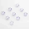 Detail of 10mm purple frosted star crystal pendants for DIY jewelry making accessories - Light Blue Gold Sprinkled