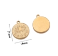 Goldene Edelstahl-Evil-Eye-Anhänger in 21 mm und 18 mm für DIY-Schmuckherstellung - Groß