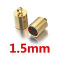 18K vergoldete Edelstahl 1,5 mm Endkappen-Verbinder für DIY-Schmuckherstellung - Innen 1.5mm / Gold