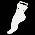 White foot-shaped cardboard socks display insert for packaging, style 10C - 10C - Blank 350g Cardboard